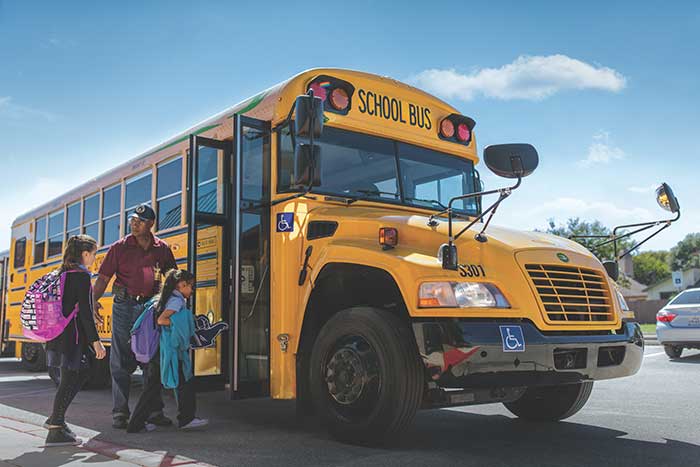 Blue Bird Type C clean fuel school bus