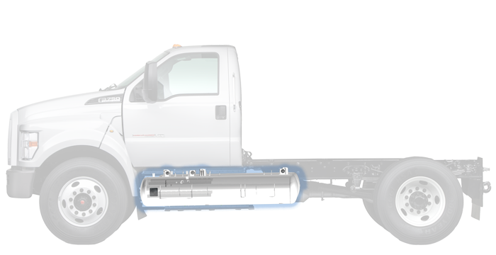 Ford F750 clean fuel vehicle